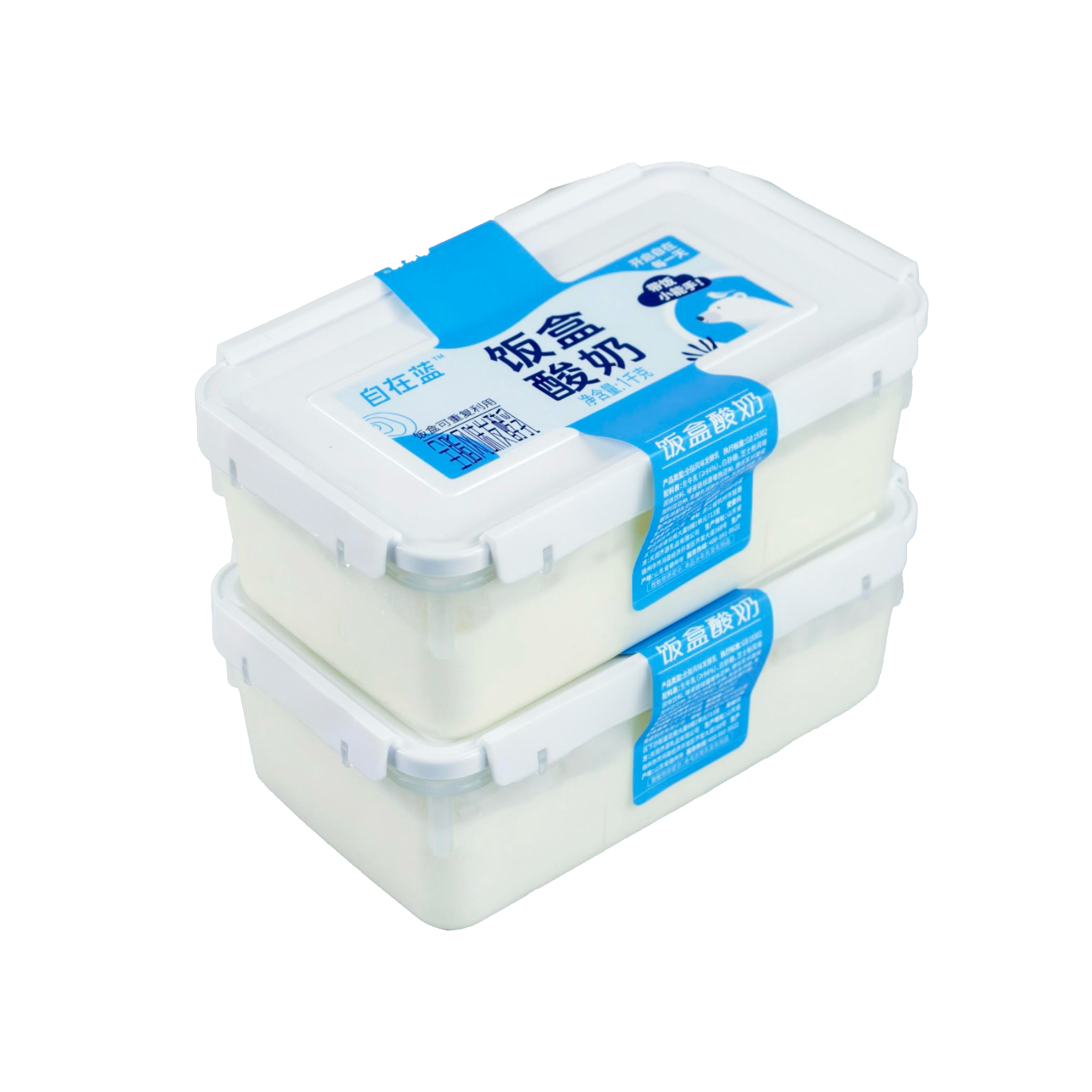 自在蓝饭盒酸奶风味发酵乳1kg儿童营养饭盒早餐晚餐低温原味酸奶,淘宝优惠券,粉丝福利购,淘宝优惠卷