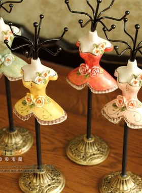 公主耳环架首饰架耳环架 梳妆台装饰摆件摆设 结婚送礼情人礼物