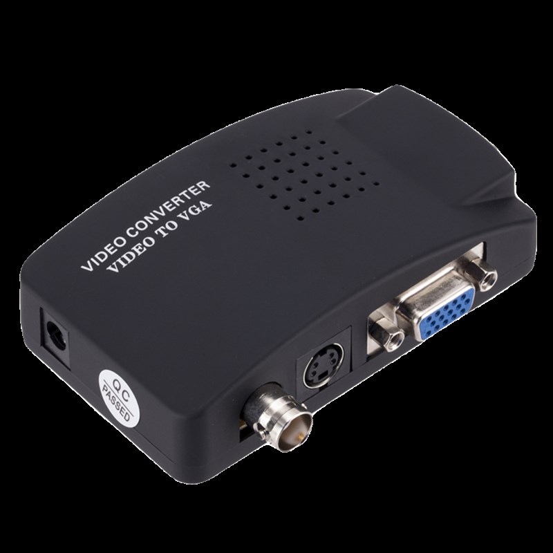 BNC转VGA视频转换器S端子CVBS转VGA监控主机模拟摄像头接显示器屏 - 图3
