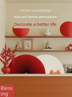 十八张纸风琴纸扇中国风装饰摆件文化墙甜品桌场景布局新型中国风