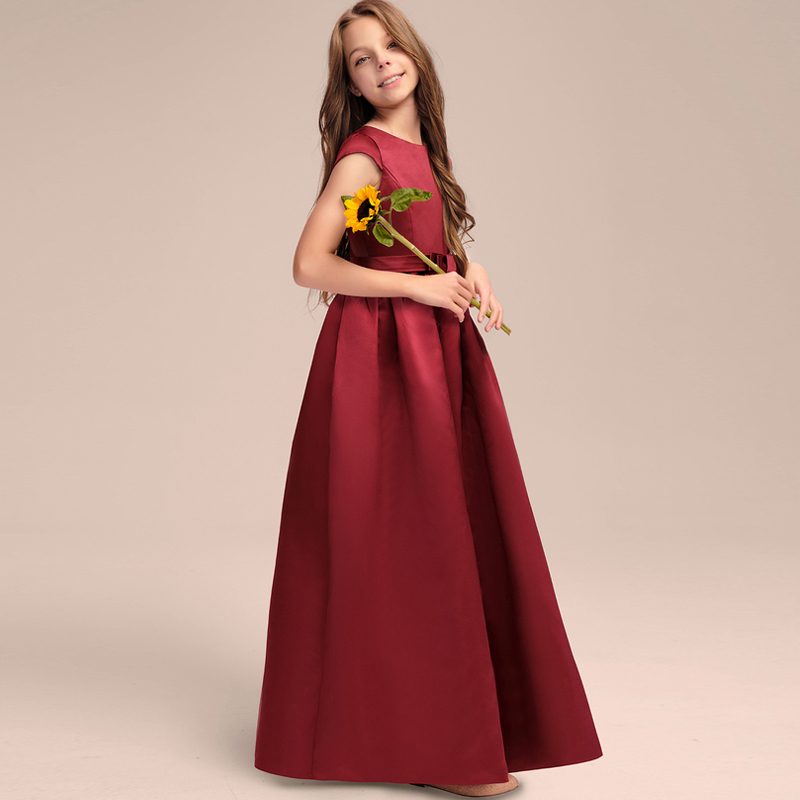 出高端晚礼服长裙主持人中大童小提琴钢琴演奏修身音乐会少女表演 - 图1