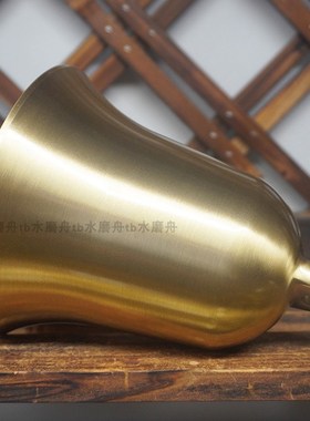 黄铜铃铛纯铜超响声大小号风铃光面入户大门中式家居装饰挂件摆件