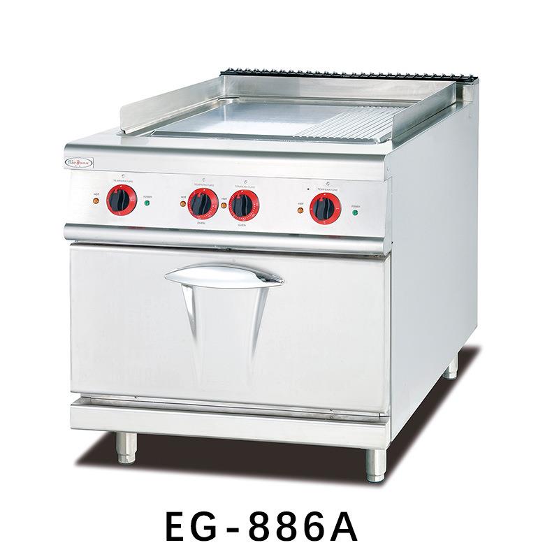 EG-886A立式电热扒炉连柜座焗炉886C全平886D不锈钢786A商用 - 图3