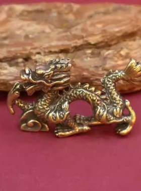 黄铜十二生肖摆件全套生肖鼠牛虎兔龙蛇马羊猴鸡狗猪属相工艺品