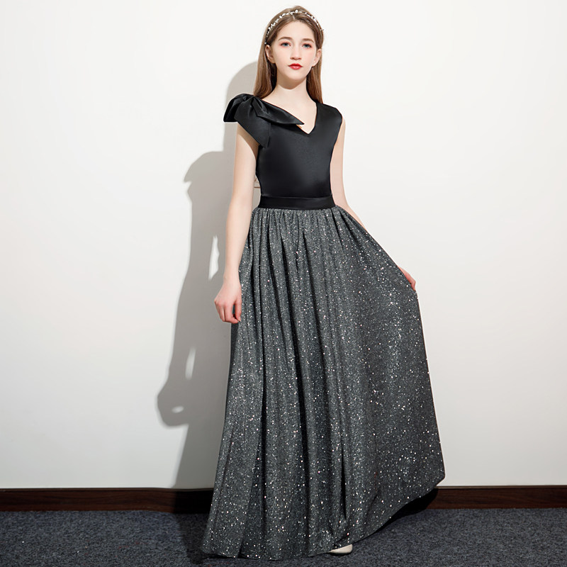 女大童小提琴演奏音乐会主持人指挥演出晚礼服高端儿童走秀公主裙,淘宝优惠券,粉丝福利购,淘宝优惠卷