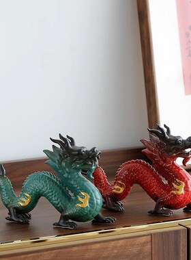 威弗列德生肖龙摆件招财镇宅开业乔迁礼品办公室家居青龙装饰摆设