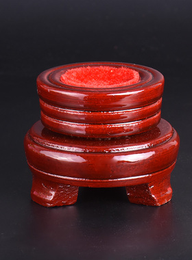 球底座水晶凹槽底梯形底 蛋托金属球托 木底座 水晶球支架