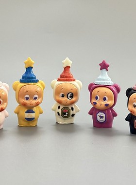 无聊,摆几祇可爱星星人摆件办公室桌面汽车中控台车内装饰品