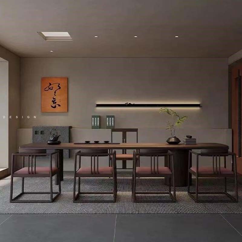 新实木茶桌椅现代泡茶桌茶室办公室样板间茶空间茶台,淘宝优惠券,粉丝福利购,淘宝优惠卷