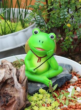 创意钓鱼青蛙树脂工艺摆件户外庭院微景观草坪花盆鱼缸造景装饰