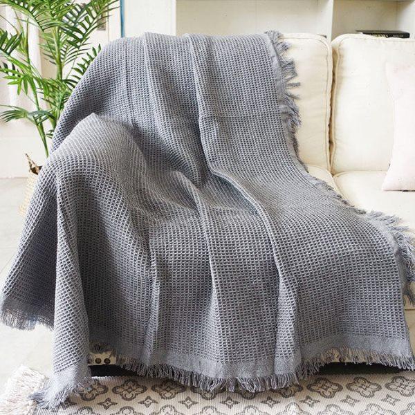 纯色简约现代沙发套布艺防尘罩沙发巾全盖沙发毯棉线坐垫双人单人,淘宝优惠券,粉丝福利购,淘宝优惠卷