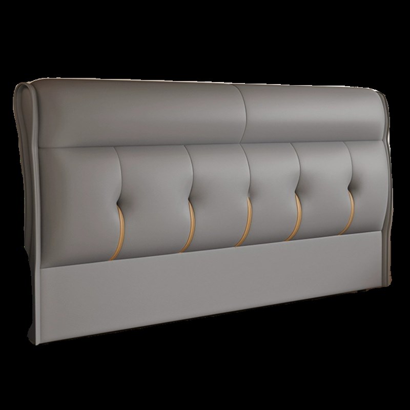 定做专拍床头软包实木科技布靠背双人家用小户型背板床头单买落地 - 图3