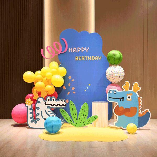 多巴胺龙宝周岁宴生日场景布置男女孩百日百岁布置装饰背景墙kt板,淘宝优惠券,粉丝福利购,淘宝优惠卷