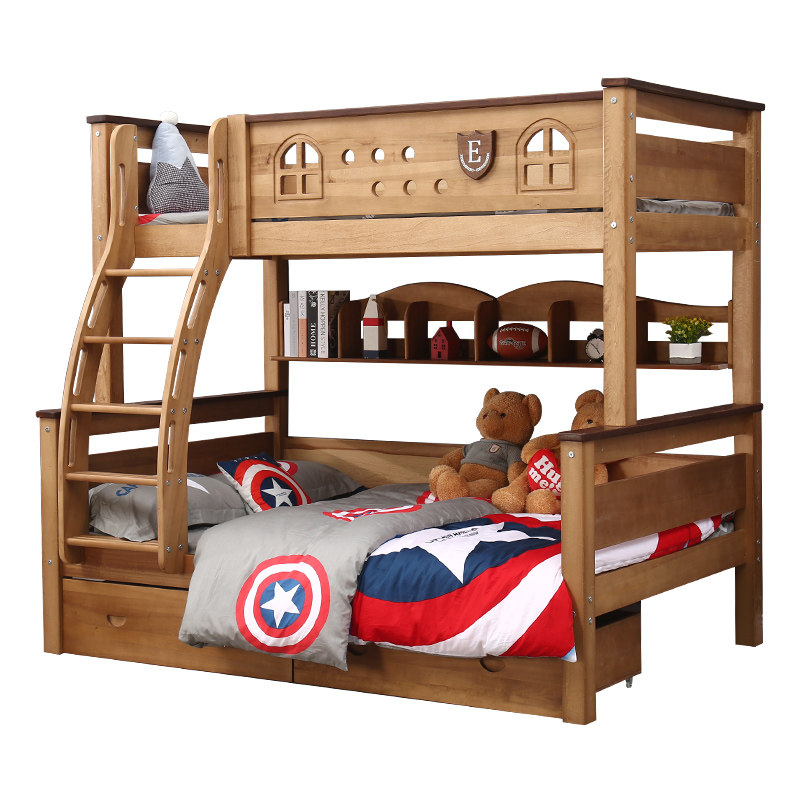 金多喜上下铺双层床全实木儿童床上下床小户型高低床两层床子母床,淘宝优惠券,粉丝福利购,淘宝优惠卷