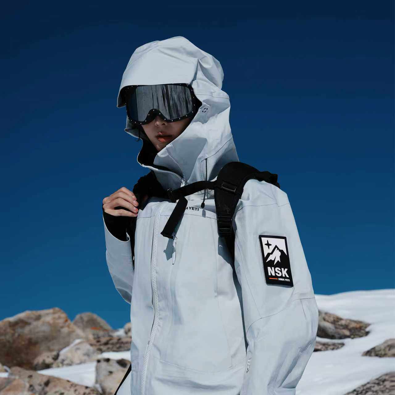 喜马猿 NSK 3L硬壳雪服 PA66 100D直接透气耐磨无氟防水HIMA YETI,淘宝优惠券,粉丝福利购,淘宝优惠卷