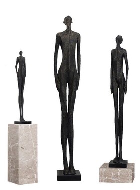 抽象人形玻璃钢仰望者雕塑样板间大型落地摆件玄关大堂装饰艺术品