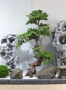 仿真石头雪浪石太湖石假山庭院景观泰山石玻璃钢假石头造景摆件