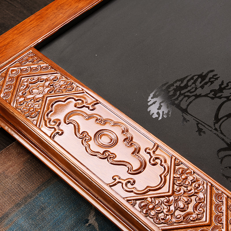 畅宏大号茶盘实木茶台家用石头功夫茶具茶托套装全自动电磁炉茶海 - 图2