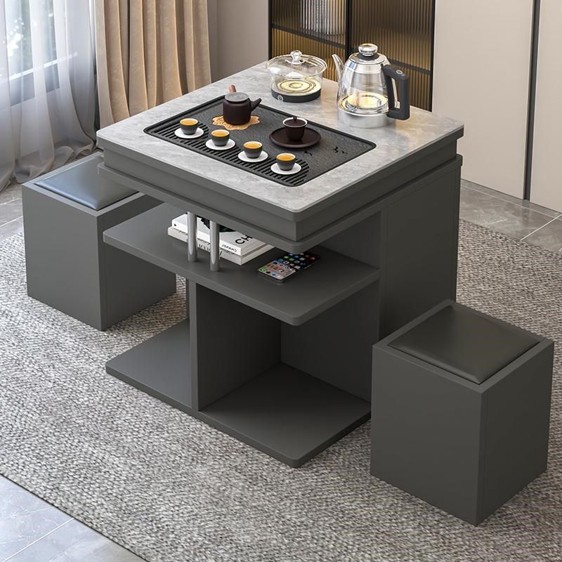 实木茶桌家用小茶车岩板茶台一体式电磁炉茶几客厅功夫茶具,淘宝优惠券,粉丝福利购,淘宝优惠卷