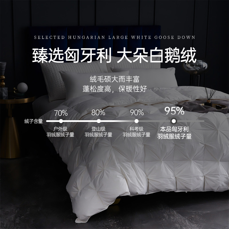 羽绒被轻奢进口95白鹅绒冬被加厚保暖结婚官方旗舰店正品被芯,淘宝优惠券,粉丝福利购,淘宝优惠卷