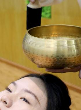 颂钵尼泊尔手工佛音碗颂钵全套送敲棒课程音疗瑜伽减压采耳静心钵