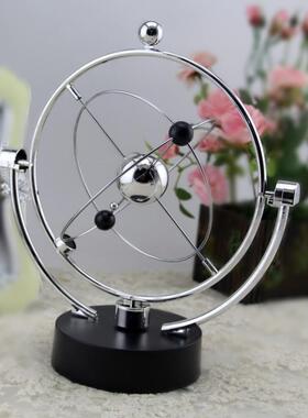 牛顿摆球碰碰球永动机仪磁悬浮混沌小摆件办公桌创意家居装饰品