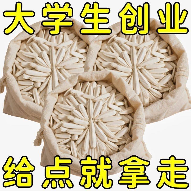 新店冲量】正宗新疆马牙瓜子细长瓜子牙签葵花籽炒熟白瓜子年货装,淘宝优惠券,粉丝福利购,淘宝优惠卷