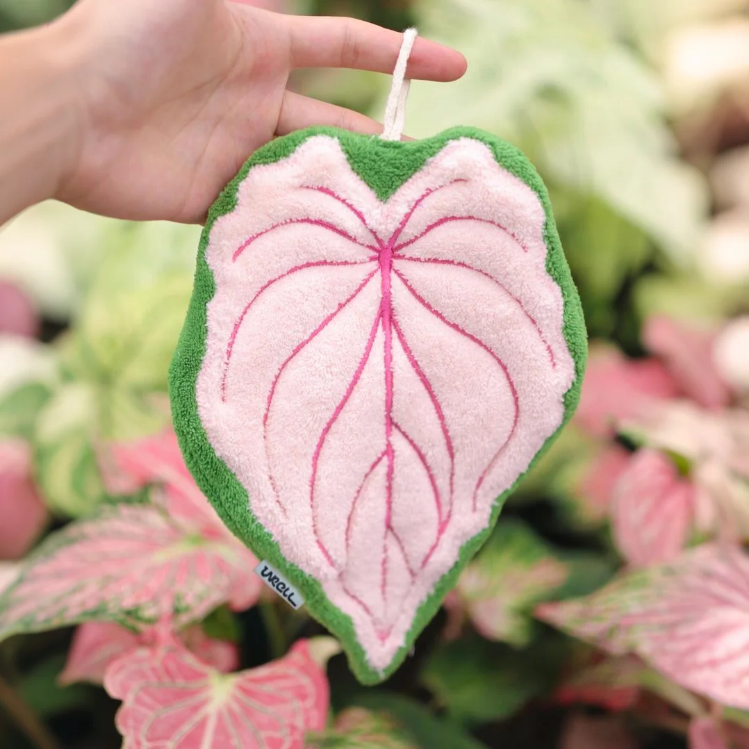 unroll反卷设计原创正品-热植叶片A类面料毛巾厨房擦布可爱擦手巾