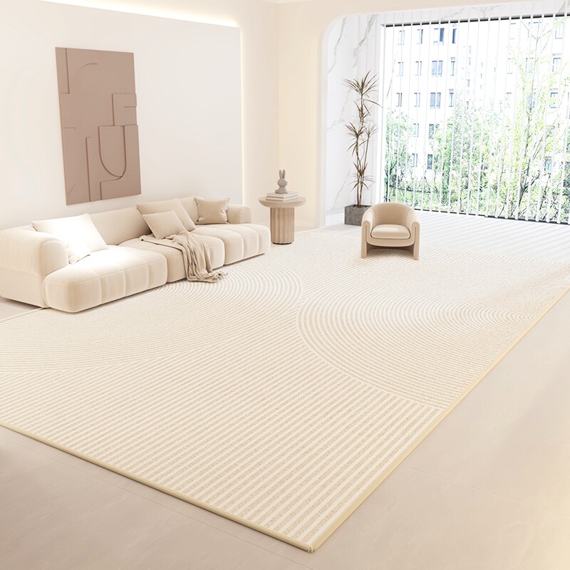 安纳西奶油风地毯客厅沙发茶几地垫防水防污免洗凤梨纹卧室牀边毯,淘宝优惠券,粉丝福利购,淘宝优惠卷