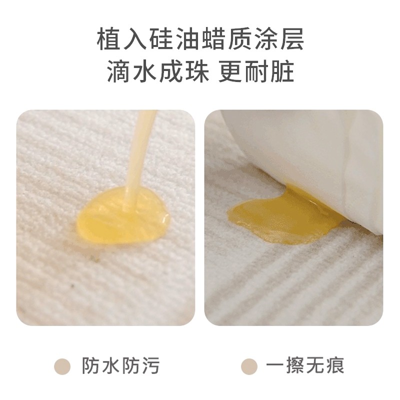 安纳西奶油风地毯客厅沙发茶几地垫防水防污免洗凤梨纹卧室牀边毯,淘宝优惠券,粉丝福利购,淘宝优惠卷