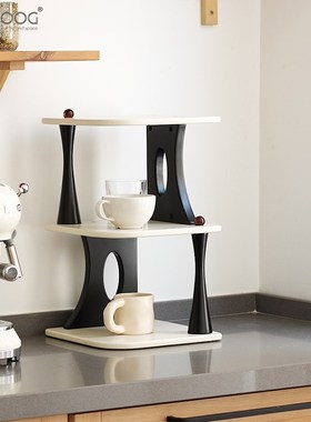 EMITDOOG玄关钥匙收纳摆件客厅奶油风桌面杯架厨房置物架装饰品