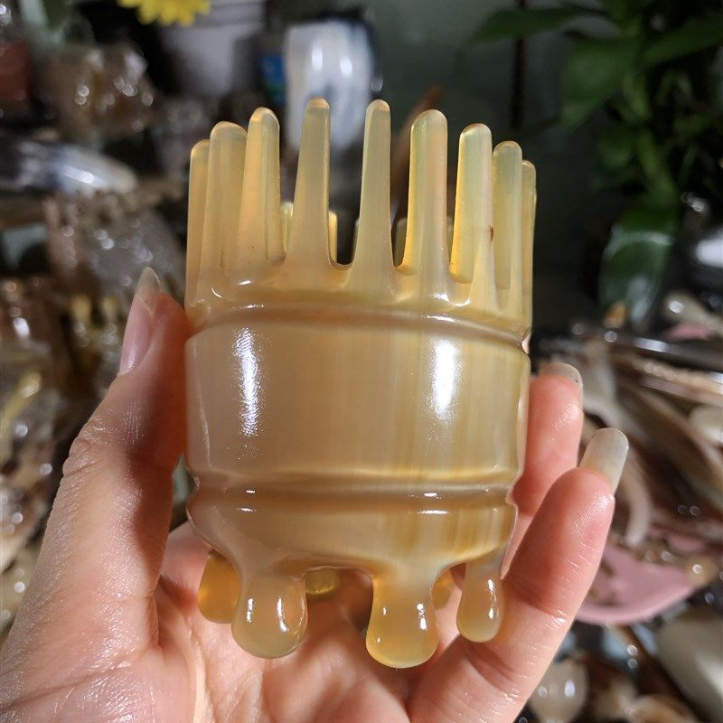 中齿牛角洗头按摩梳子粗宽齿个人护理洁头皮洗漱头疗梳高,淘宝优惠券,粉丝福利购,淘宝优惠卷