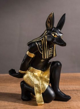 创意红酒架摆件阿努比斯神酒架家居装饰品树脂工艺品酒柜小摆设