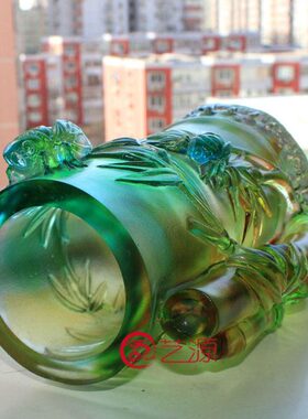 琉璃摆件节节高升笔筒时尚创意家居办公桌饰品实用礼品教师节礼物