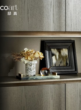 邸高家居商业空间软装房间氛围感装饰玻璃小花瓶花器花束花艺摆件