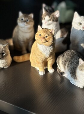 英短美短布偶猫咪可爱宠物定制香薰车载室内宠物纪念手办摆件礼物