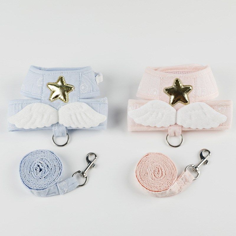 天使翅膀猫咪牵引绳背心式牵引带狗狗幼猫外出牵引防挣脱宠物用品,淘宝优惠券,粉丝福利购,淘宝优惠卷