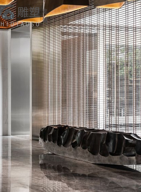 定制抽象雕塑装置景观售楼处样板房商业空间展厅艺术落地轻奢摆件