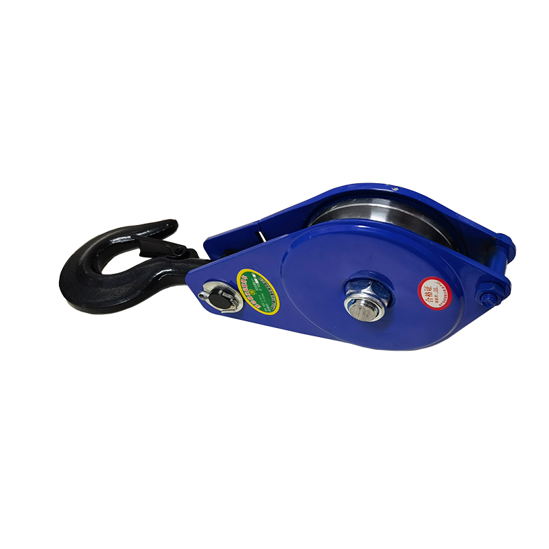 Lifting pulley national standard single wheel lifting pulley shackle lifting ring pulley anti-falling steel wheel wire rope bearing hanging pulley