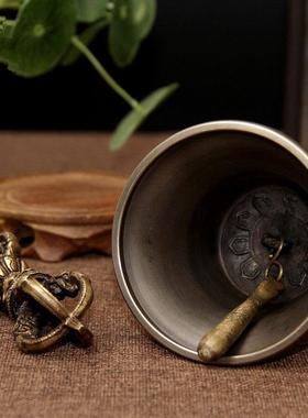 多款藏传金刚铃杵尼泊尔进口法器五股九股纯铜铃铛声音清脆大中小