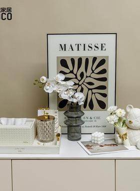 ideaco暴力熊摆件花瓶客厅电视柜插花高级轻奢家居乔迁玄关装饰品