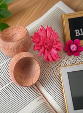 不倒翁扩香木精油车载无火香氛扩香器室内香薰摆件随身香薰木