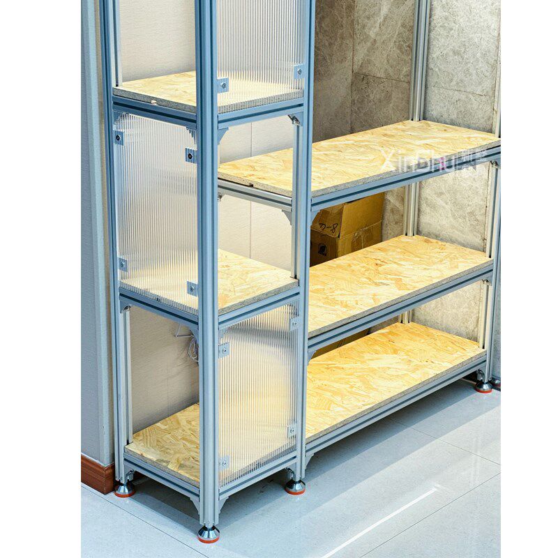 铝型材书架置物架物料架创意客厅落地办公室隔断书柜货架展示架,淘宝优惠券,粉丝福利购,淘宝优惠卷