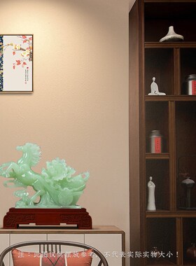 马上发财玉白菜摆件招财办公室客厅玄关酒柜装饰品乔迁开业礼物