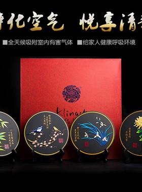 金乌炭雕乔迁新居礼品炭雕家居摆件创意礼物客厅去味活性炭除甲醛