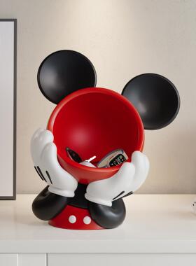 创高意JDU米奇电视柜摆件玄轻关物架奢档乔迁礼置物钥匙收纳玄关