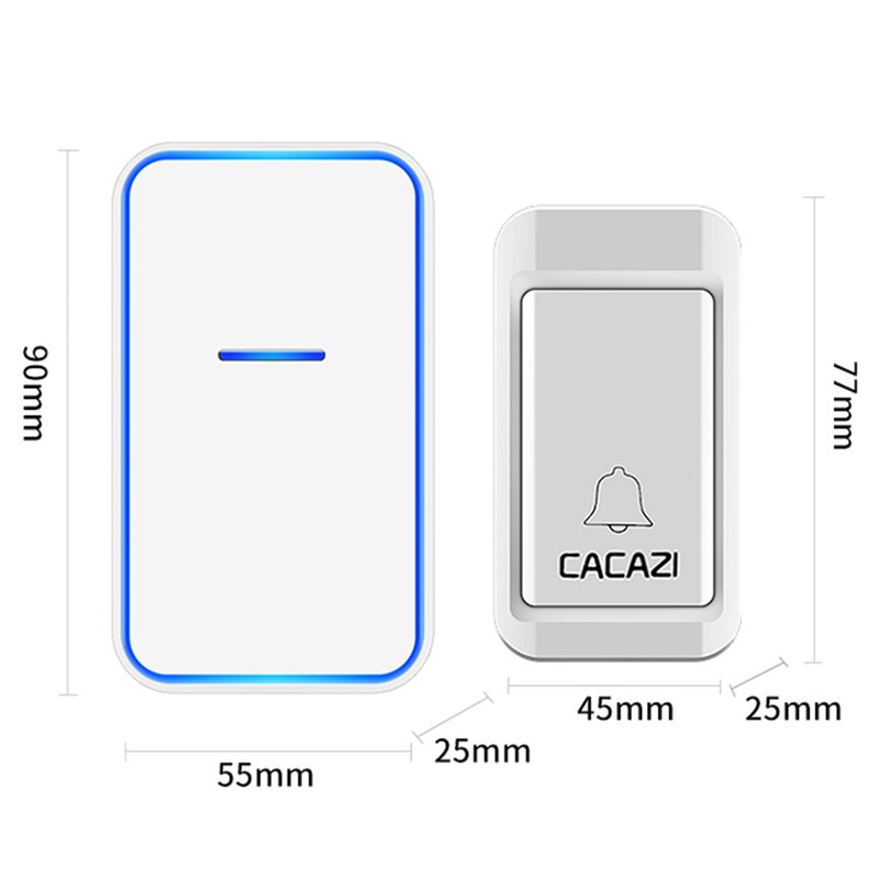 自发电远距离无线门铃智能遥控电子防水门铃无线家用一拖四呼叫器 - 图3