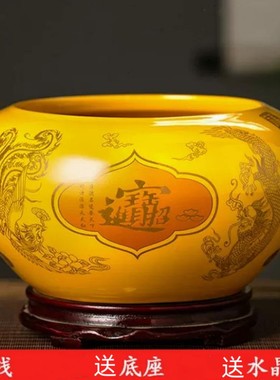 聚宝盆摆件招财聚财家用装饰品景德镇陶瓷乔迁开业进宝旺财送礼品