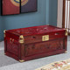 Fully fragrant camphor wood box wedding suitcase solid wood character calligraphy and painting storage wedding dowry box collection ID box rectangular