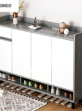 鞋柜门口家用大容量入户玄关柜2023新款爆款奶油风收纳神器鞋架